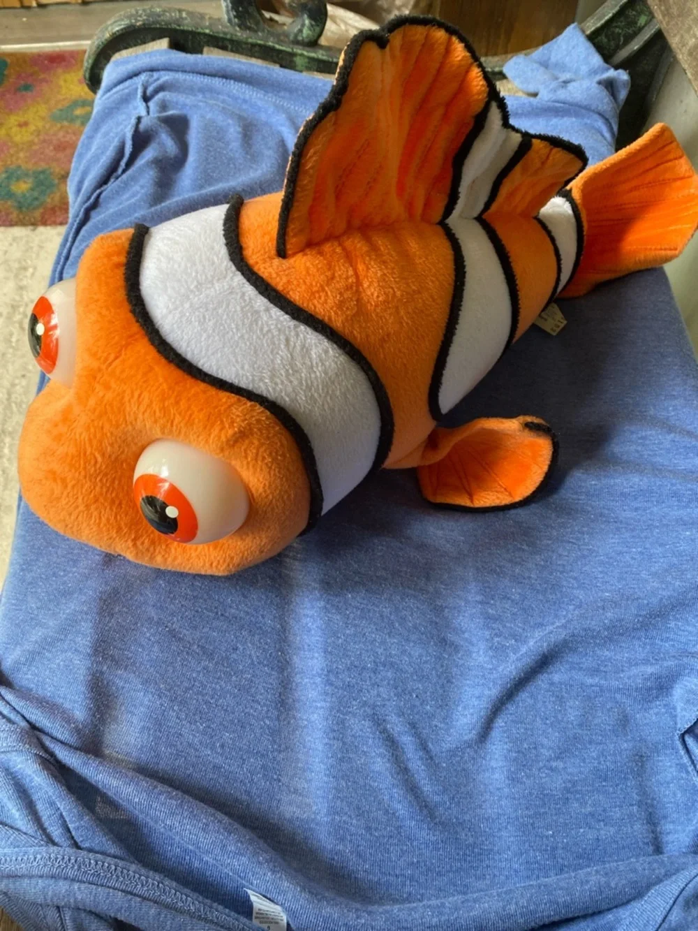 Disney NEMO Orange & White Clownfish Plush